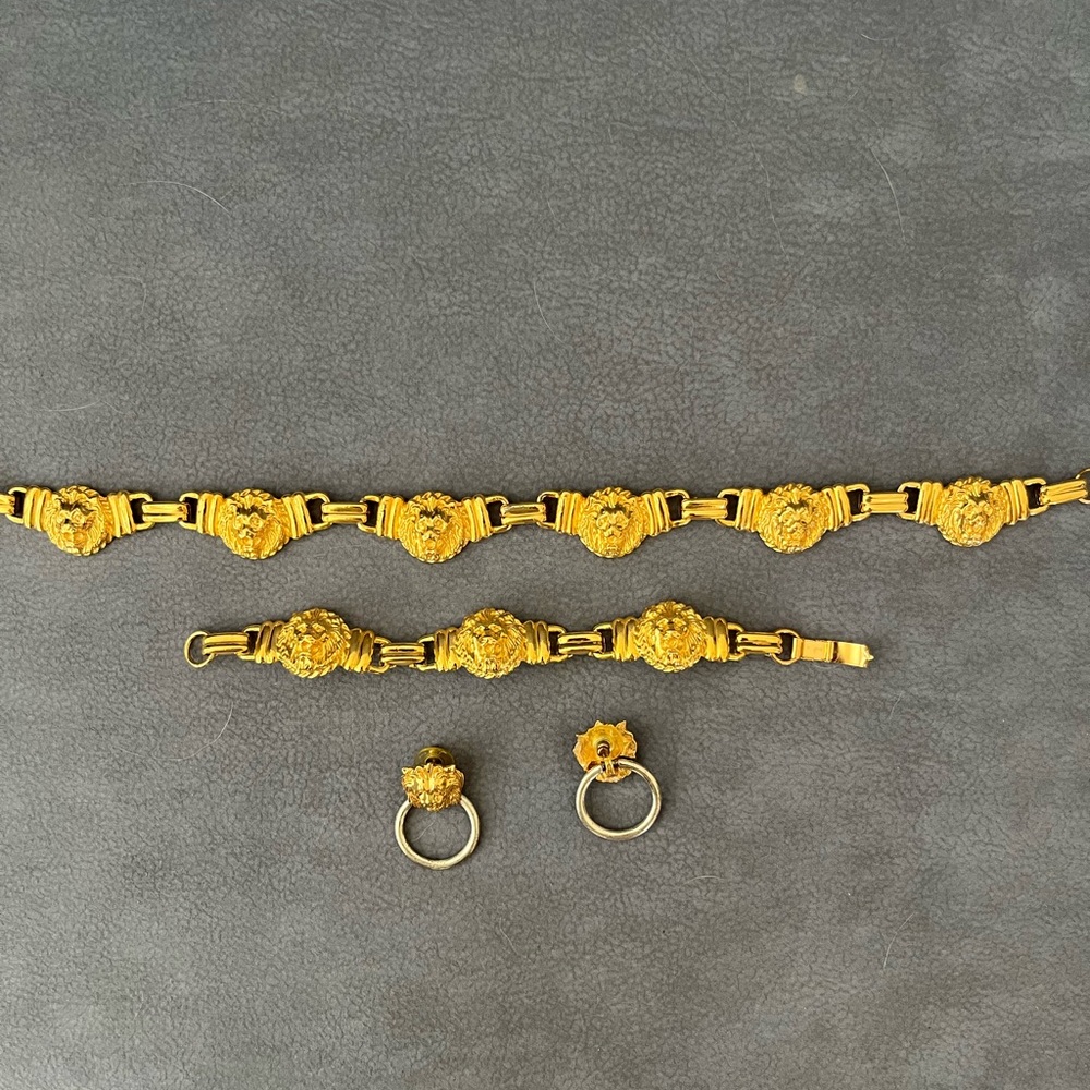 Anne Klein vintage gold tone jewelry set
